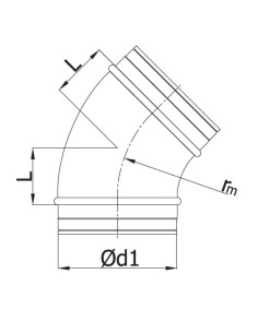 CODO ESTAMPADO 45º 2